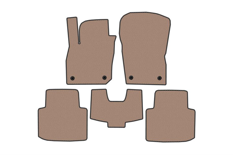 Skoda Superb 2024- Rubber floor mats Carsuit (SD, beige) Image