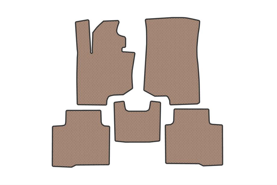 SsangYong Torres 2022– Rubber Floor Mats Carsuit (Electric, Beige) Photo 1