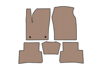 Toyota C-HR 2023- Rubber Floor Mats Carsuit (Beige) photo 1