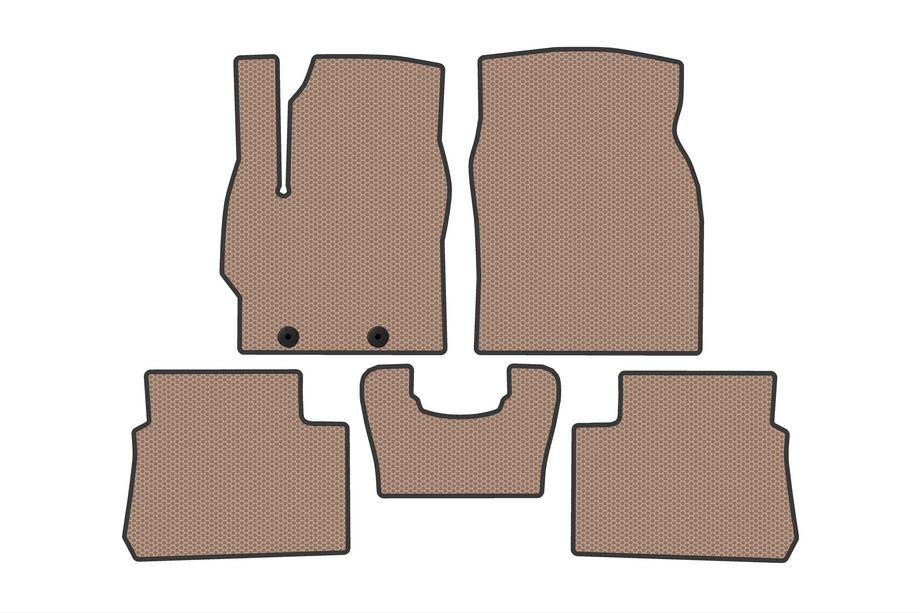Toyota Yaris/Yaris Cross (XP210) 2020- Carsuit Rubber Floor Mats (Hybrid, Beige) Photo 1