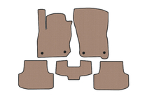 Volkswagen Golf 8 2019- Carsuit rubber floor mats (HB, Beige) photo 1