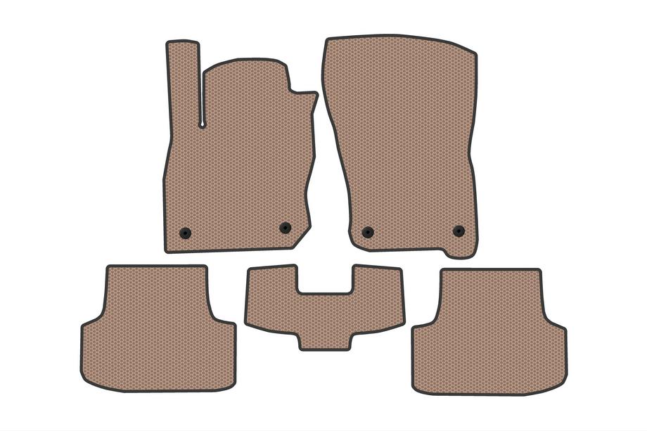 Volkswagen Golf 8 2019- Carsuit rubber floor mats (HB, Beige) Image