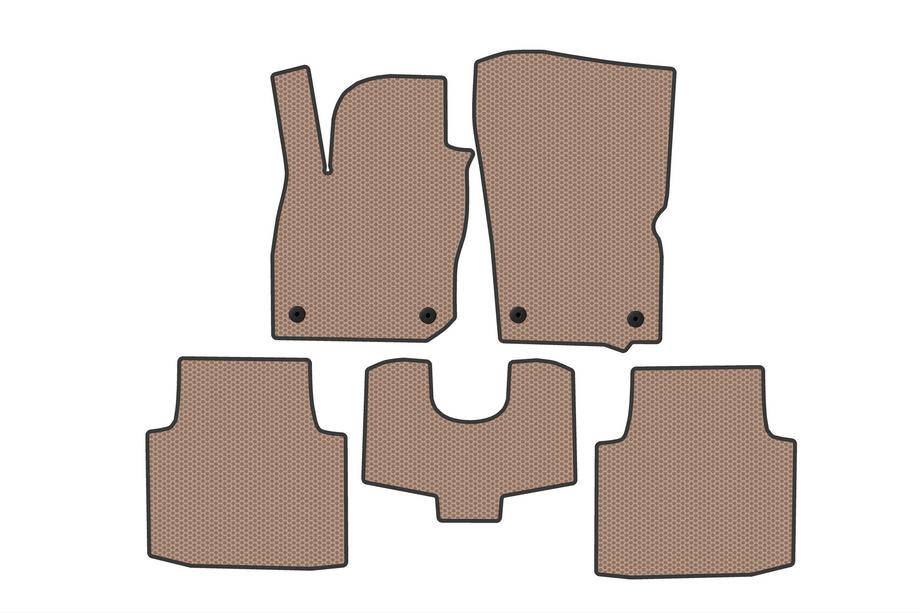 Volkswagen Passat B9 2023- Rubber Floor Mats Carsuit (SW, Beige) Photo 1