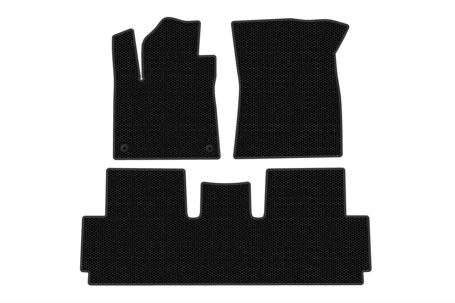Citroen C-4 Picasso 2013–2022 Carsuit rubber floor mats (for Grand, 2 rows, Black) Image