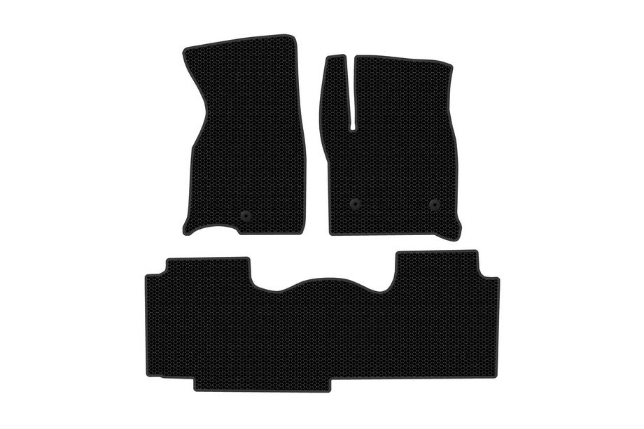 Chevrolet Tahoe 2020- Rubber Floor Mats Carsuit (2 Rows, Black) Image