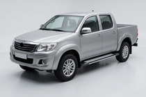 Toyota Hilux 2006-2015 Side Steps Rainbow (2 pcs, Aluminum) photo 1