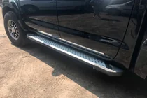 Toyota Hilux 2006-2015 Side Steps Allmond Grey (2 pcs, Aluminum) photo 5