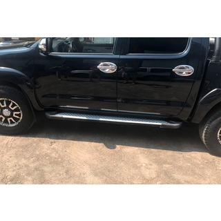 Side Steps Allmond Grey (2 pcs, Aluminum) Toyota Hilux 2006-2015 photo 4