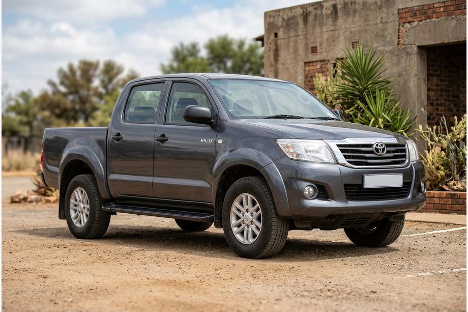 Toyota Hilux 2006-2015 Side Steps Allmond Black (2 pcs, Aluminum) Image