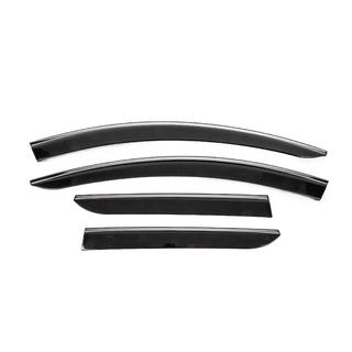 Window Deflectors with Chrome Trim (4 pcs, Sunplex Chrome) photo 1