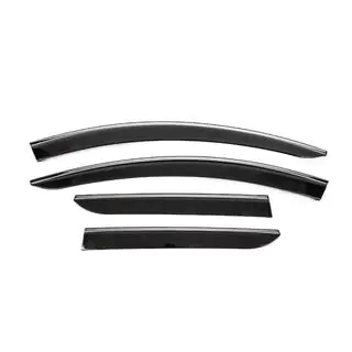 Window Deflectors with Chrome Trim (4 pcs, Sunplex Chrome) photo 1