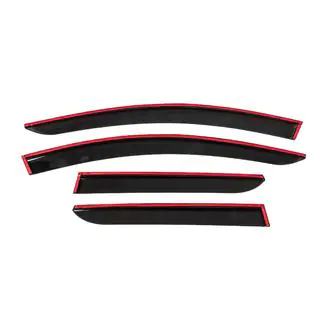 Window Deflectors with Chrome Trim (4 pcs, Sunplex Chrome) photo 4