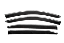 Citroen C5 Aircross 2017-2025 Window Deflectors with Chrome Trim (4 pcs, Sunplex Chrome) photo 1
