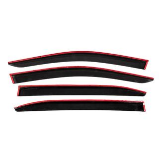 Window Deflectors with Chrome Trim (4 pcs, Sunplex Chrome) Citroen C5 Aircross 2017-2025 photo 4