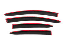 Fiat Linea 2006-2018 Window Deflectors with Chrome Trim (4 pcs, Sunplex Chrome) photo 4