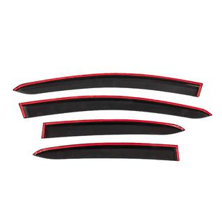 Window Deflectors with Chrome Trim (4 pcs, Sunplex Chrome) photo 4