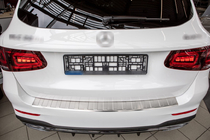 Mercedes GLC X253 2015-2022 Rear bumper protector Carmos (2019-2022, stainless steel) photo 1