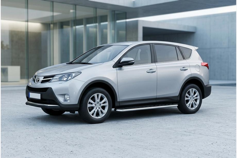 Toyota Rav 4 2013-2018 Side Steps Maydos V1 (2 pcs, Aluminum & Stainless Steel) Image