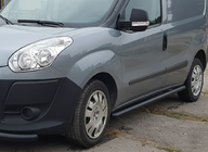 Fiat Doblo II 2010-2022 Side Bars Black (2 pcs, Stainless Steel) photo 1
