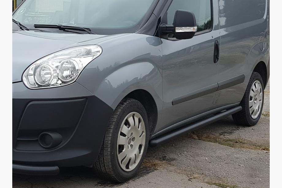 Fiat Doblo II 2010-2022 Side Bars Black (2 pcs, Stainless Steel) Image