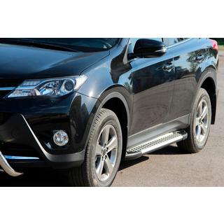 Side Steps Allmond Grey (2 pcs, Aluminum) Toyota Rav 4 2013-2018 photo 1