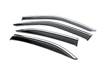Mercedes E-class W210 1995-2002 Window Deflectors with Chrome Trim Niken Luxury (4 pcs) photo 2