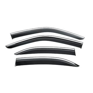 Window Deflectors with Chrome Trim Niken Luxury (4 pcs) photo 1