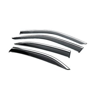 Window Deflectors with Chrome Trim Niken Luxury (4 pcs) photo 2