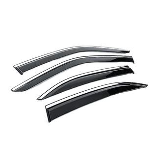 Window Deflectors with Chrome Trim Niken Luxury (4 pcs) photo 3