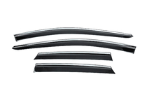 Volkswagen ID.7 2023- Window Deflectors with Chrome Trim Niken Luxury (4 pcs) photo 1