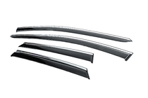 Volkswagen ID.7 2023- Window Deflectors with Chrome Trim Niken Luxury (4 pcs) photo 2