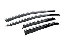 Volkswagen ID.7 2023- Window Deflectors with Chrome Trim Niken Luxury (4 pcs) photo 3