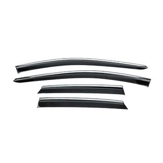 Window Deflectors with Chrome Trim Niken Luxury (4 pcs) photo 1