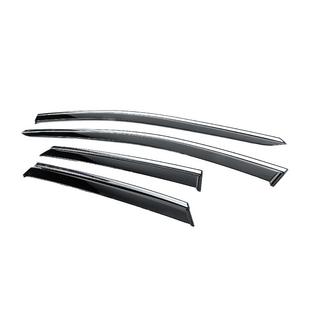 Window Deflectors with Chrome Trim Niken Luxury (4 pcs) photo 2