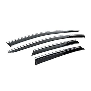 Window Deflectors with Chrome Trim Niken Luxury (4 pcs) photo 3