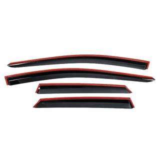 Window Deflectors with Chrome Trim Niken Luxury (4 pcs) photo 4