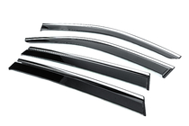 Volkswagen Tiguan 2023- Window Deflectors with Chrome Trim Niken Luxury (4 pcs) photo 2