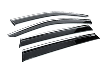 Volkswagen Tiguan 2023- Window Deflectors with Chrome Trim Niken Luxury (4 pcs) photo 3