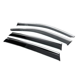 Window Deflectors with Chrome Trim Niken Luxury (4 pcs) photo 2