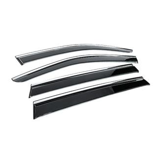 Window Deflectors with Chrome Trim Niken Luxury (4 pcs) photo 3