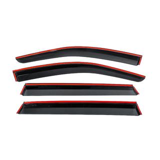 Window Deflectors with Chrome Trim Niken Luxury (4 pcs) photo 4