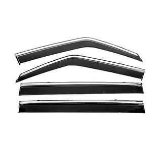 Window Deflectors with Chrome Trim Niken Luxury (4 pcs) photo 1