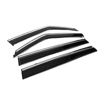 Window Deflectors with Chrome Trim Niken Luxury (4 pcs) photo 3