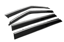 Nissan Patrol Y62 2010-2024 Window Deflectors with Chrome Trim Niken Luxury (4 pcs) photo 3