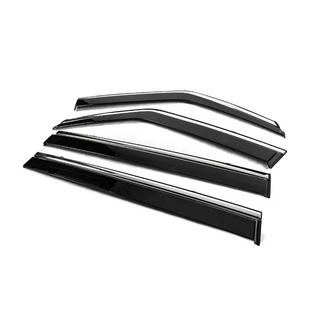 Window Deflectors with Chrome Trim Niken Luxury (4 pcs) Nissan Patrol Y62 2010-2024 photo 2