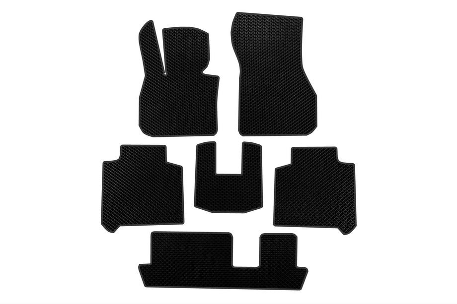 BMW 2 Series Active Tourer F45/F46 2014-2021 EVA Floor Mats (3 Rows, For F46, Black) Image