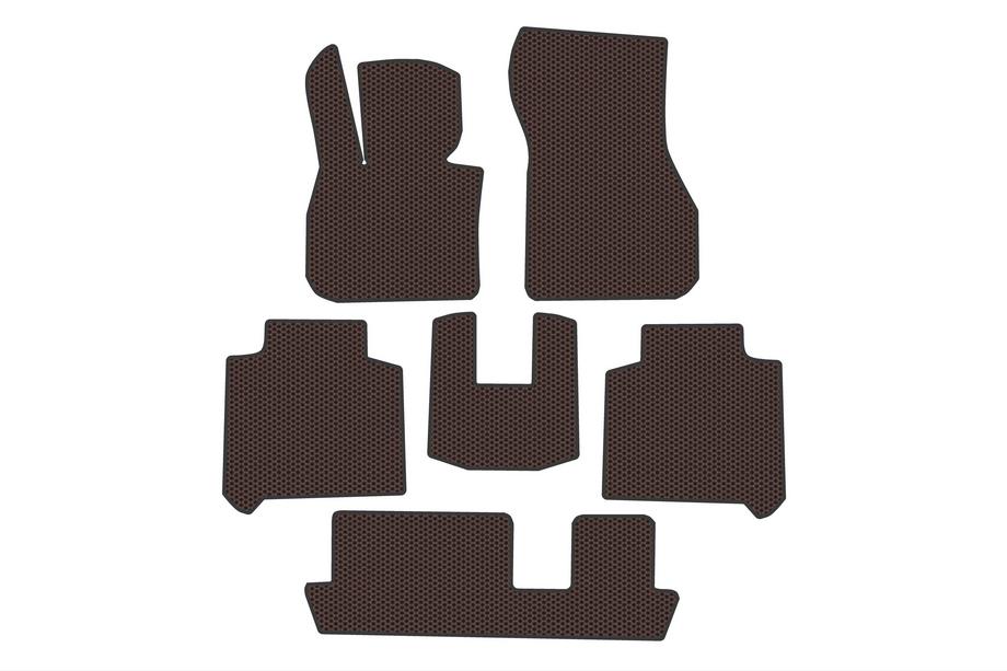 BMW 2 Series Active Tourer F45/F46 2014-2021 Rubber Floor Mats Carsuit (3 Rows, For F46, Brown) Image