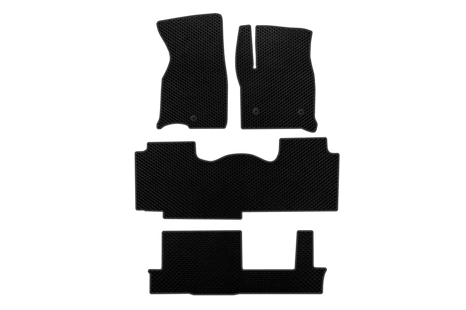 Chevrolet Tahoe 2020- EVA Floor Mats (3 Rows, Black) Image