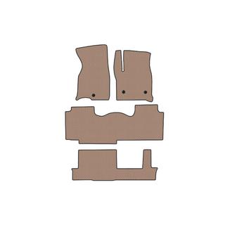 Rubber Floor Mats Carsuit (3 Rows, Beige) photo 1