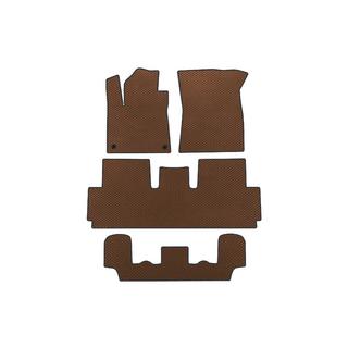 EVA Floor Mats (For Grand, 3 Rows, Brown) Citroen C-4 Picasso 2013–2022